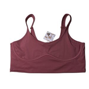 JENNI Style Not Size Corset Bra Crop Top Sunsweet Plum Size XXL. NWT Brand New